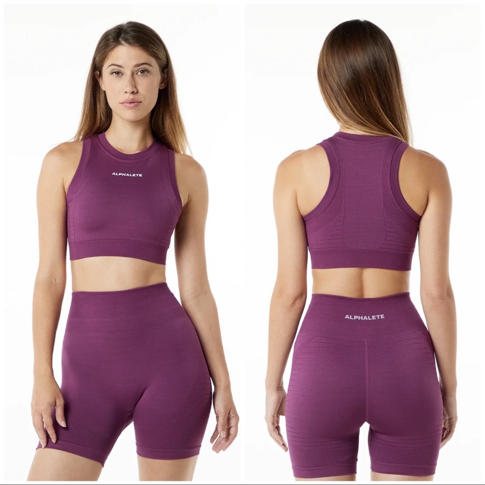COPY - Alphalete Ozone Grape crop tank